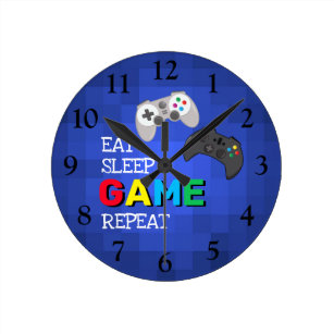 Colorful Gamer Video Game Clock