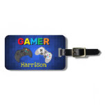 Colorful Gamer Video Game Personalized Luggage Tag Colorful Gamer Video Game Personalized Luggage Tag