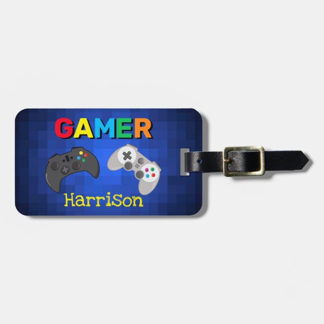 Personalized Video Game Gamer Luggage Bag Tag 