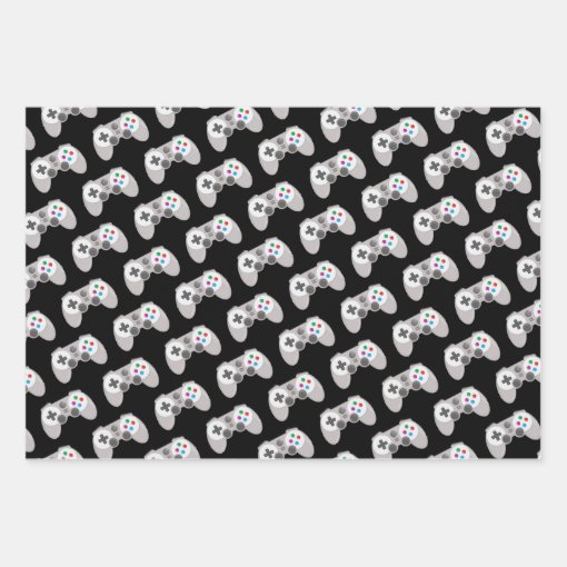 Colorful Gamer Video Game Wrapping Paper Sheets Zazzle