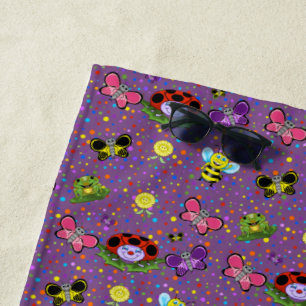 Colorful Garden Beach Towel