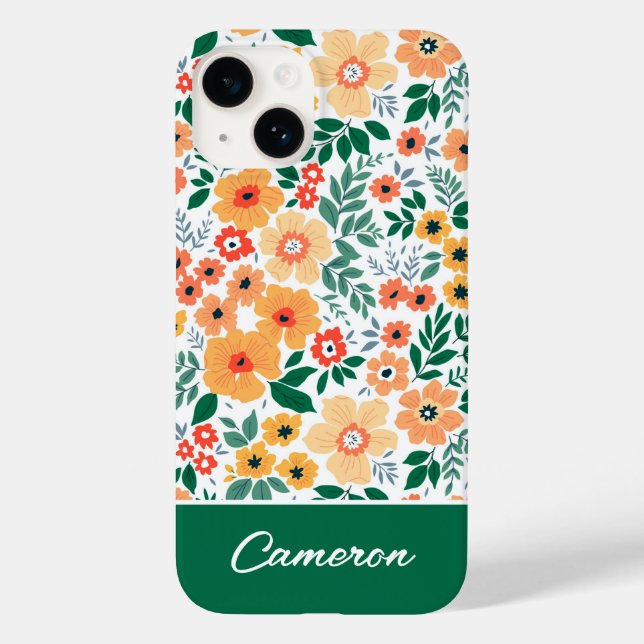 Colorful Garden Bouquet Pattern Case-Mate iPhone Case (Back)