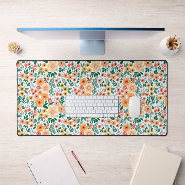 Colorful Garden Bouquet Pattern Desk Mat (Office 1)