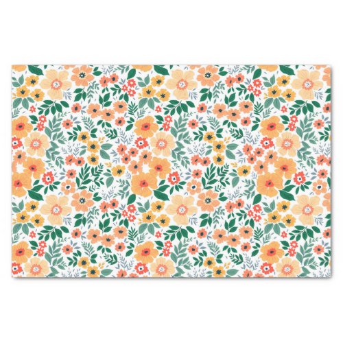 Colorful Garden Bouquet Pattern Tissue Paper