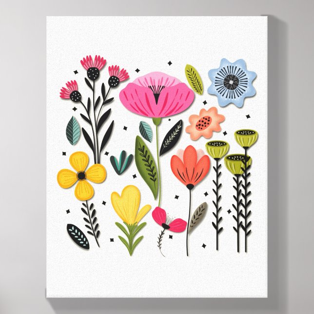 Colorful Garden Canvas Photo Tile (Front Set)