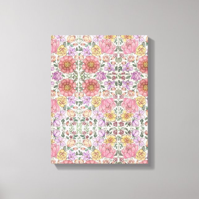 Colorful Garden Canvas Print (Front)