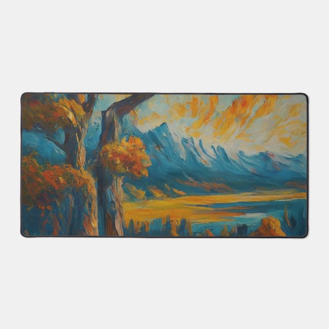 Colorful Garden Desk Mat (Front)