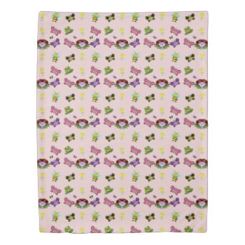 Colorful Garden Duvet Cover by Shenanigins at Zazzle