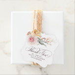 Colorful Garden Flowers Elegant Thank You Favor Tags<br><div class="desc">Garden flowers and sage greenery elegant boho thank you favor tags</div>