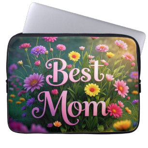 Colorful Garden Flowers For Mother's Day Laptop Sleeve