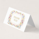 Colorful Garden Flowers Wedding Thank You<br><div class="desc">Thank your guests with these vibrant floral themed folded thank you cards.</div>