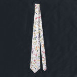 Colorful Garden Flowers Wildflower Spring Meadow Neck Tie<br><div class="desc">Beautiful boho-inspired design featuring cheerful watercolor wildflowers in various shades of blush,  pink,  lavender,  yellow,  blue and green.</div>