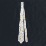 Colorful Garden Flowers Wildflower Spring Meadow Neck Tie<br><div class="desc">Beautiful boho-inspired design featuring cheerful watercolor wildflowers in various shades of blush,  pink,  lavender,  yellow,  blue and green.</div>