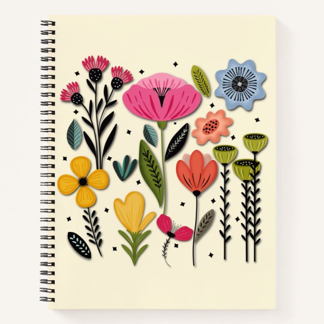 Colorful Garden Notebook (Front)