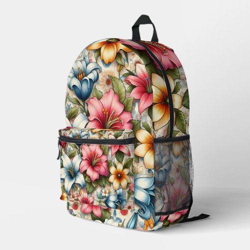 Colorful Garden Pattern Backpack