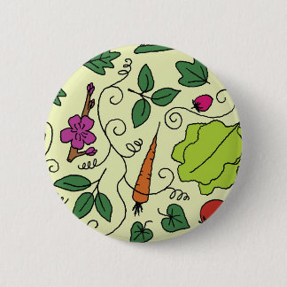 Colorful Garden Pinback Button