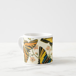 Colorful Gathering of Butterflies and Caterpillars Espresso Cup