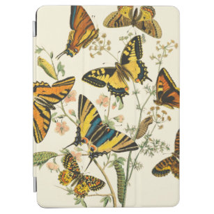 Colorful Gathering of Butterflies and Caterpillars iPad Air Cover