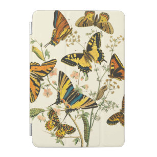 Colorful Gathering of Butterflies and Caterpillars iPad Mini Cover