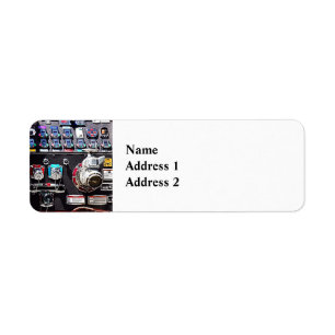 Colorful Gauges on Fire Engine Label