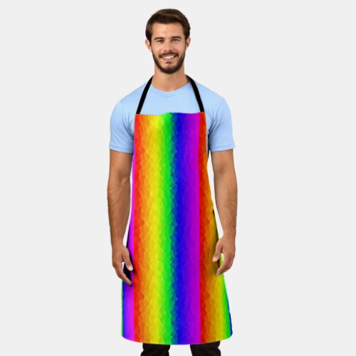 Colorful Gay LGBT Rainbow Flag Design Stripes Apron