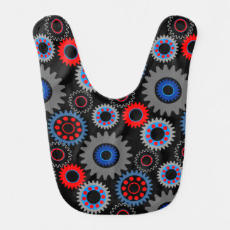 Colorful Gears Baby Bib