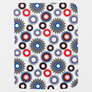 Colorful Gears Baby Blanket