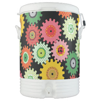 colorful Gears Beverage Cooler