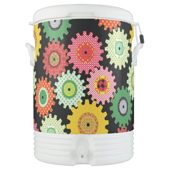 colorful Gears  Beverage Cooler (Front)