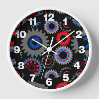 Colorful Gears Clock