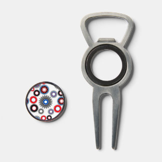 Colorful Gears Divot Tool