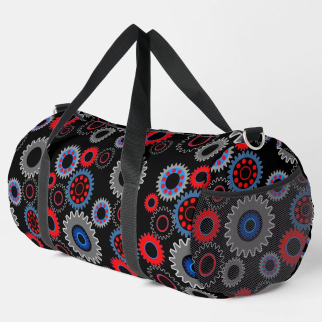 Colorful Gears Duffle Bag (Right Corner)