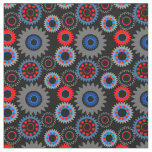 Colorful Gears Fabric