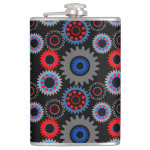 Colorful Gears Flask