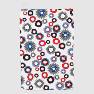 Colorful Gears Golf Towel