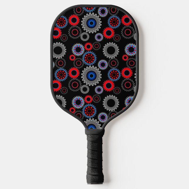 Colorful Gears Pickleball Paddle (Front)