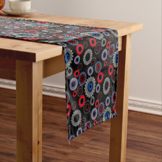 Colorful Gears Short Table Runner