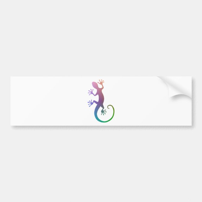 Colorful Gecko Bumper Sticker (Front)