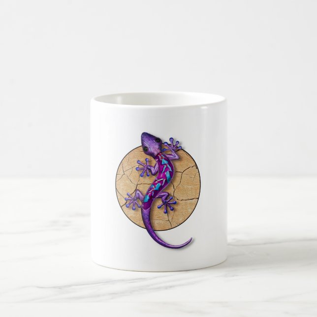 Colorful Gecko Coffee Mug (Center)