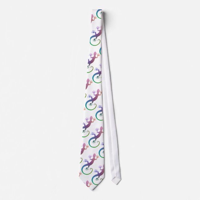 Colorful Gecko Neck Tie (Front)