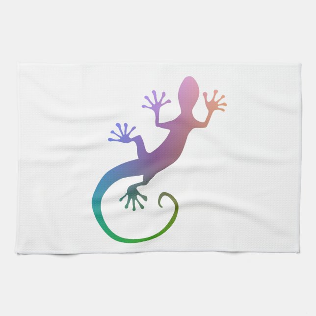 Colorful Gecko Towel (Horizontal)