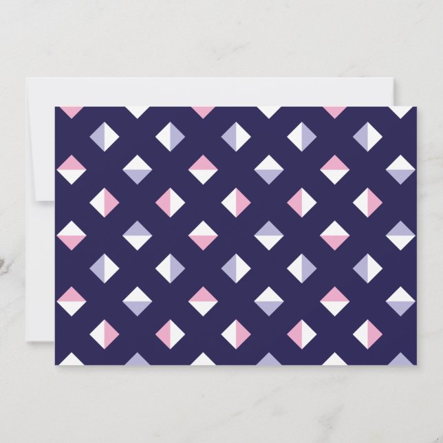 Colorful Gem Seamless Pattern Card (Back)