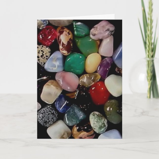 Colorful Gem Stones Card (Front)
