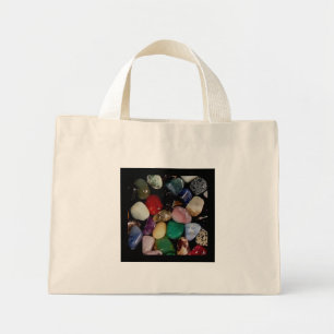 Colorful Gem Stones Mini Tote Bag