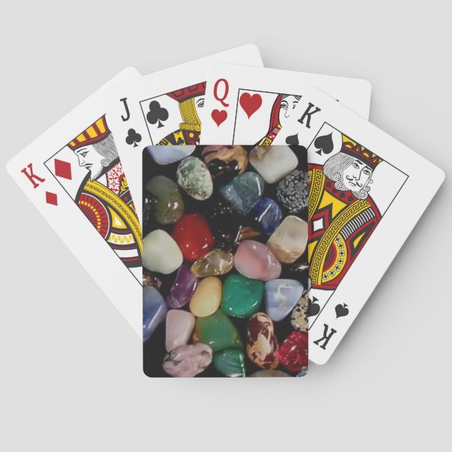 Colorful Gem Stones Playing Cards (Back)