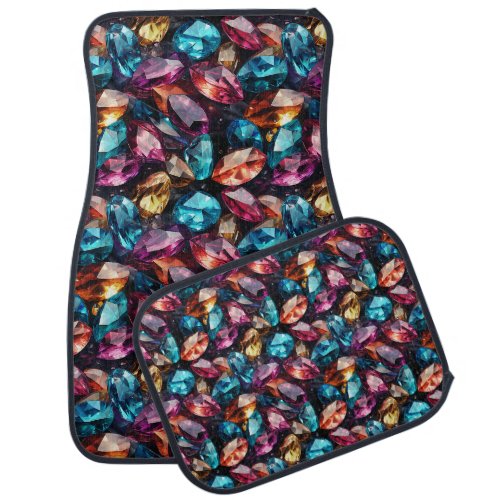 Colorful Gems Car Floor Mat