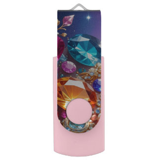 Colorful Gems & Jewels Flash Drive
