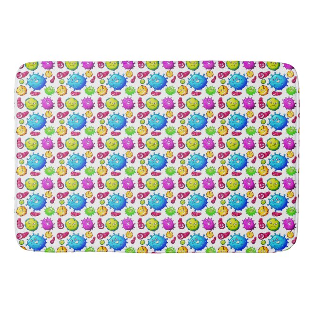 Colorful Gems Pattern Bath Mat (Front)