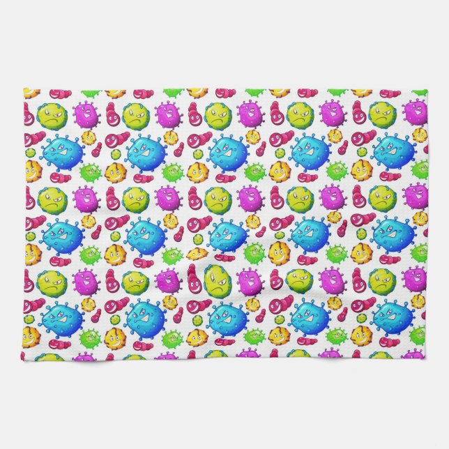 Colorful Gems Pattern Towel (Horizontal)