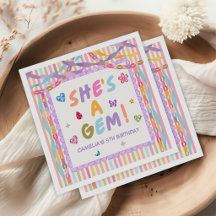 Colorful Gemstone Girl Birthday Party